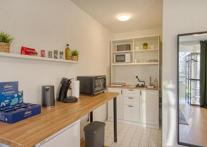 Premium Sonne #1 - Modernes Studio, Ruhige Lage, Parkplatz, Smart-tv & Wlan Lejlighed Halle (Saale)